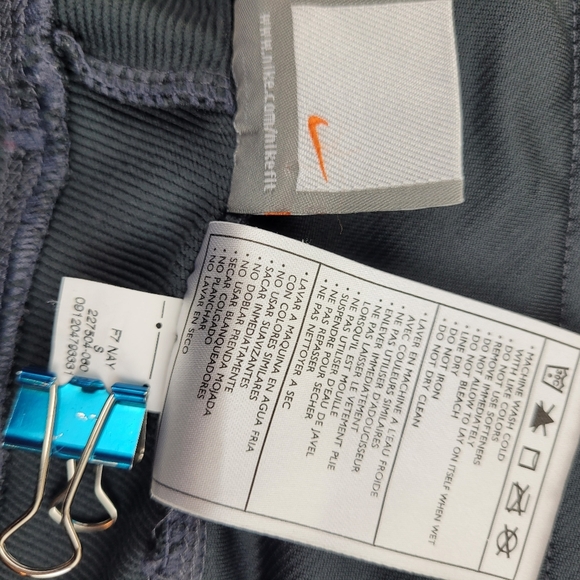 Nike gray FITDRY flare capri stretch pants paper bag tie front yoga sporty S 4/6 - Picture 6 of 10